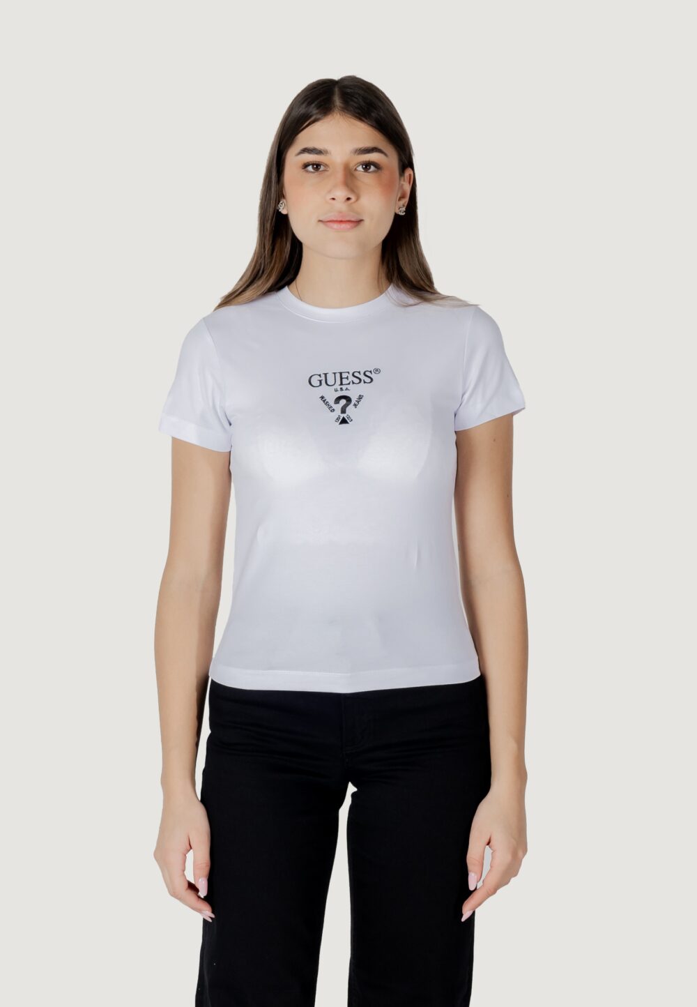 T-shirt Guess Active colette ss tee Bianco - Foto 9