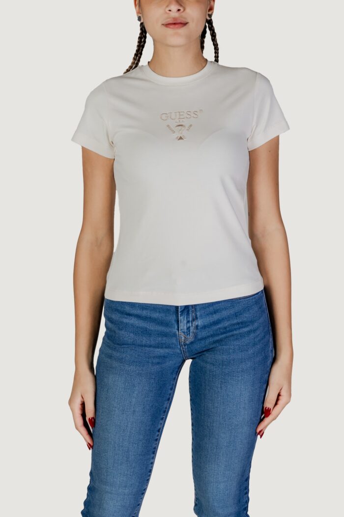 T-shirt Guess Active colette ss tee Panna