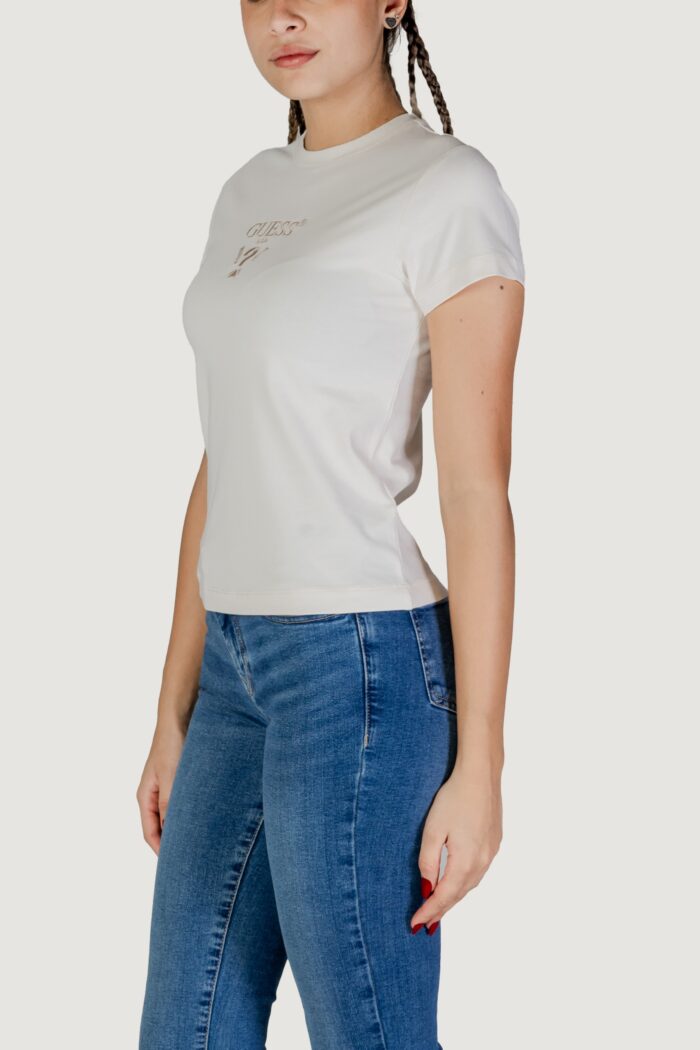 T-shirt Guess Active colette ss tee Panna