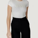 T-shirt Guess ss pony hair logo r5 Bianco - Foto 1