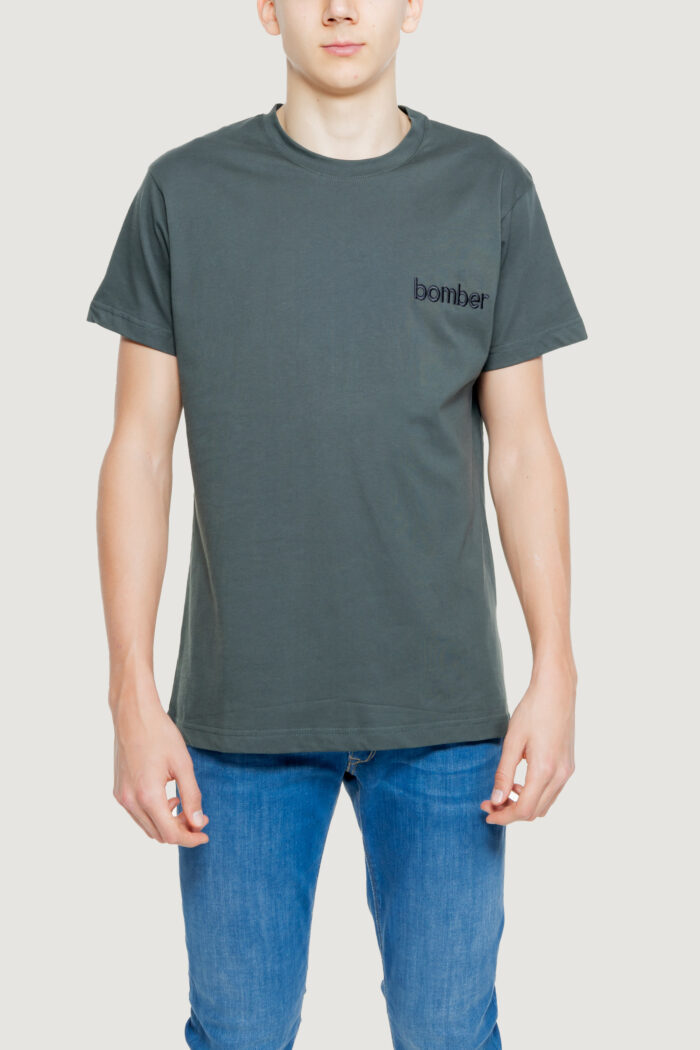 T-shirt The Bomber the bomber logo Verde Oliva
