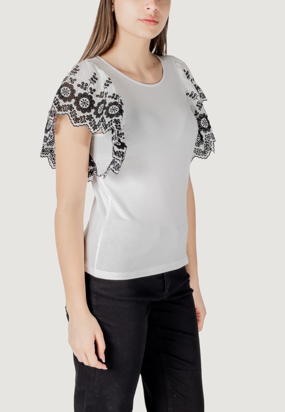 T-shirt ICHI ihmalui ss Bianco - Foto 3