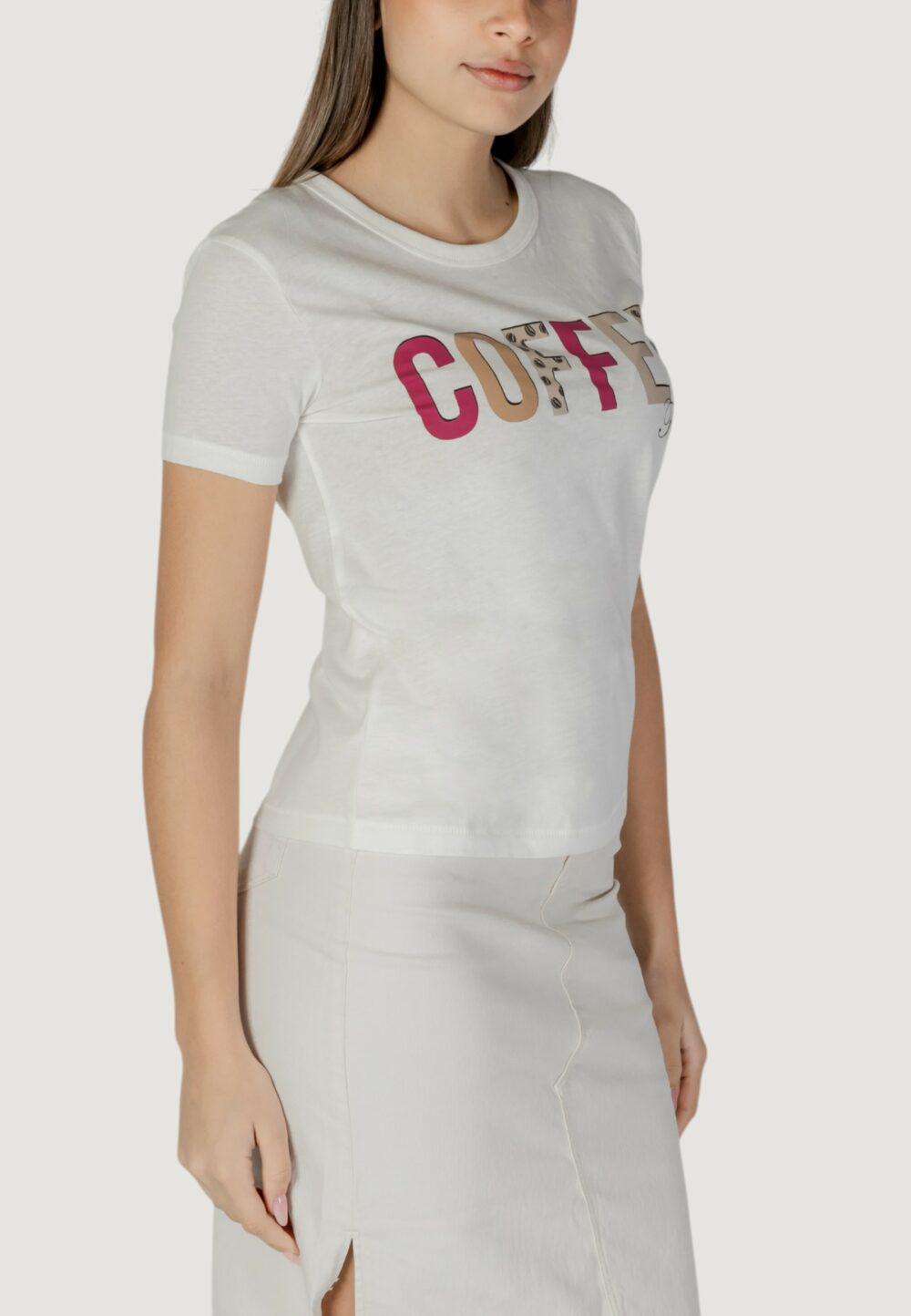 T-shirt Jacqueline de Yong jdymichigan life s/s print top jrs Bianco - Foto 3