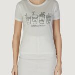 T-shirt Jacqueline de Yong jdymichigan life s/s print top jrs Panna - Foto 1