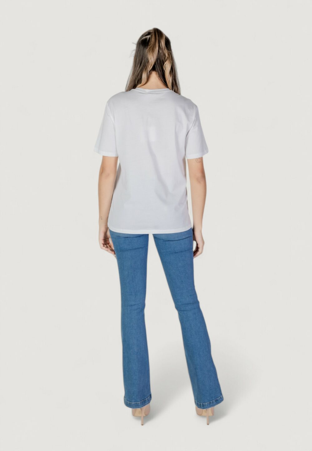 T-shirt Liu-Jo ecs moda m/c Bianco - Blu - Foto 8