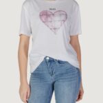 T-shirt Liu-Jo ecs moda m/c Bianco - Rosa - Foto 1