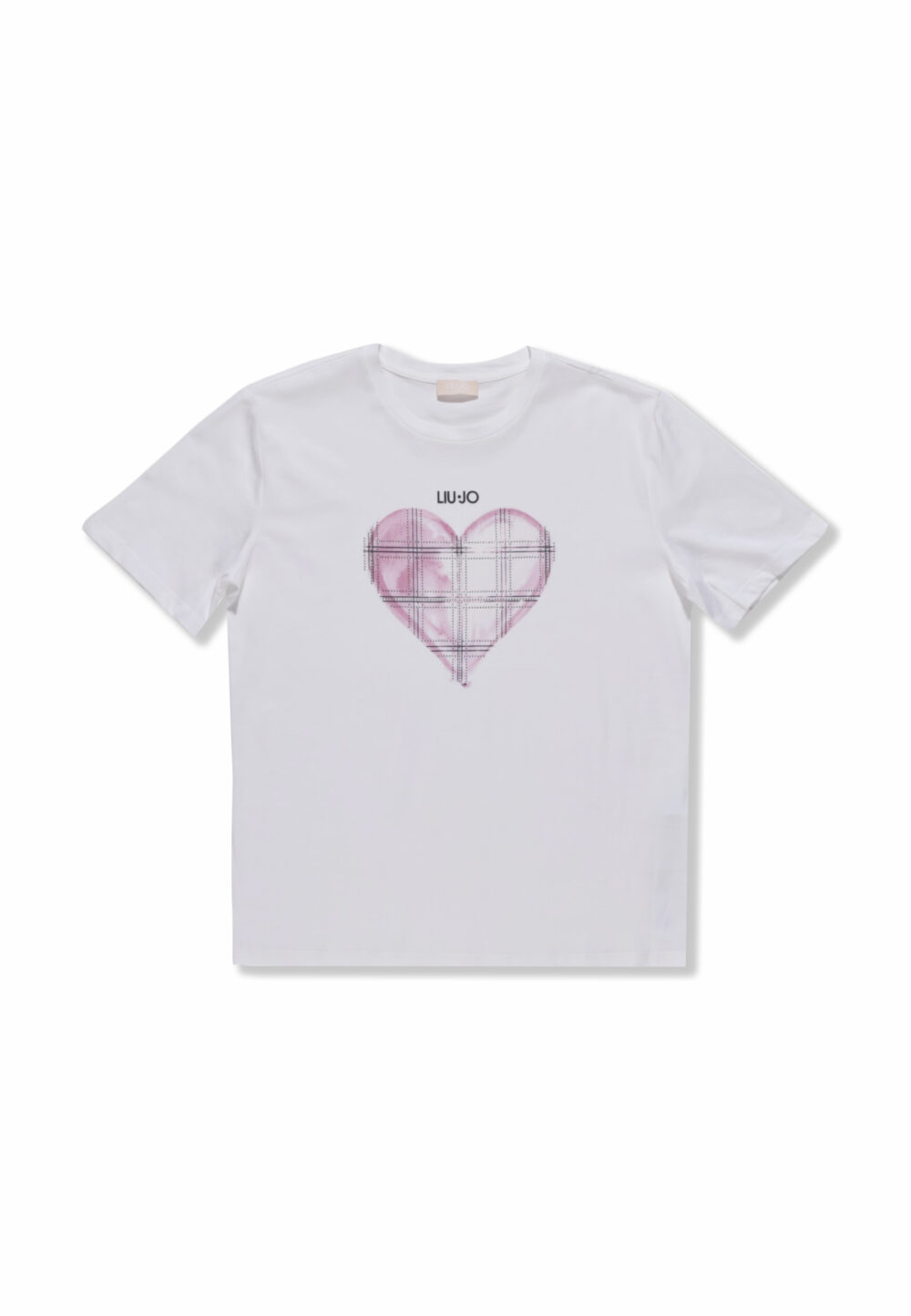 T-shirt Liu-Jo ecs moda m/c Bianco - Rosa - Foto 10