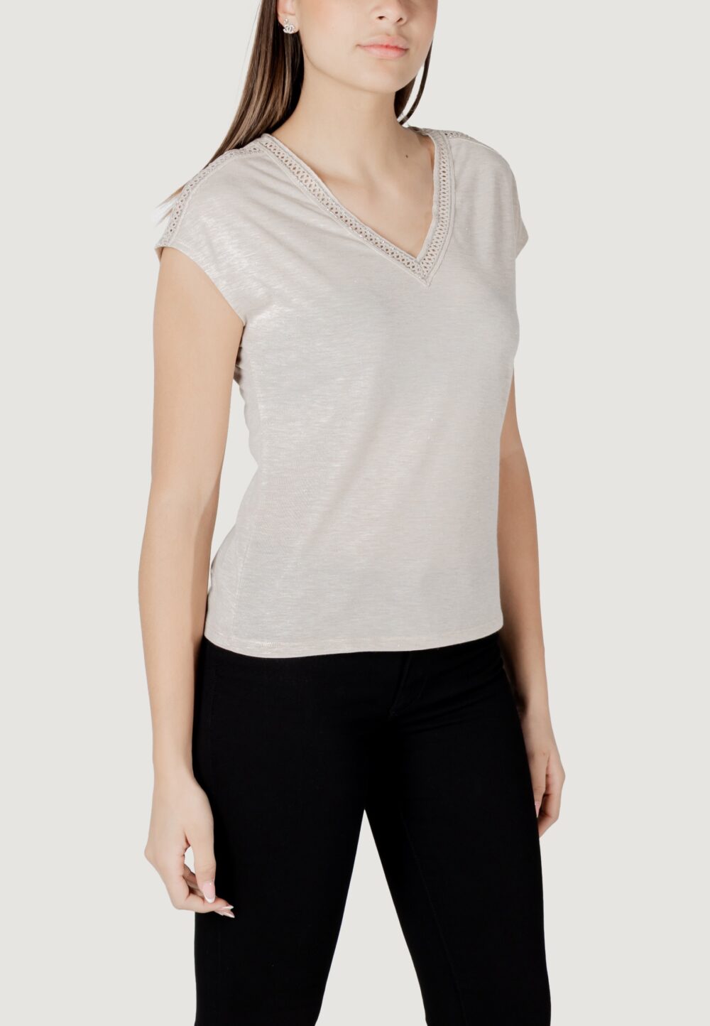 T-shirt Morgan De Toi Beige - Foto 3