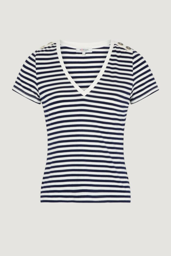 T-shirt Morgan De Toi  Bianco – Blu