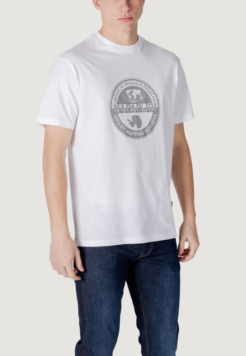 T-shirt Napapijri s-bollo ss 2 Bianco - Foto 3