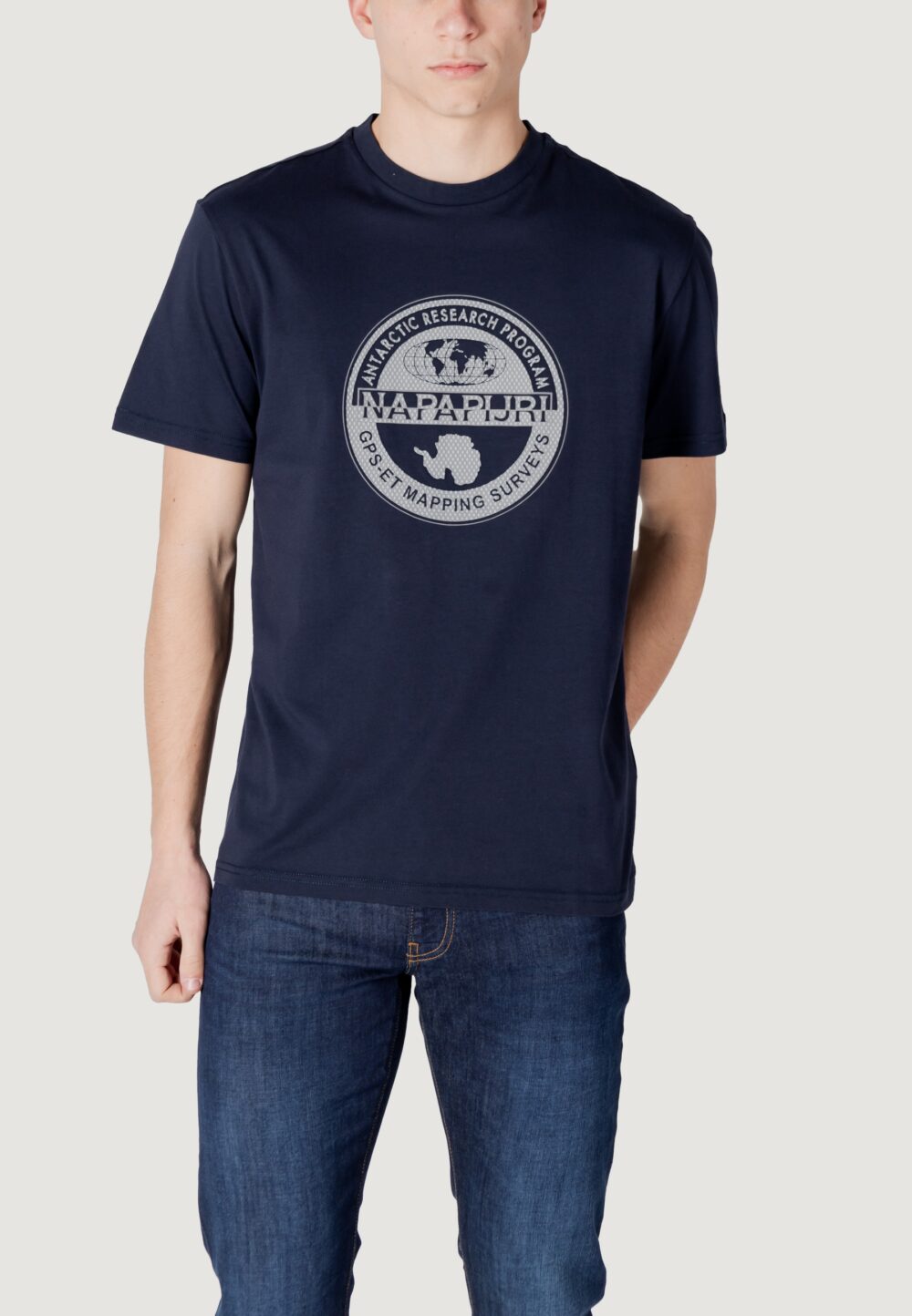T-shirt Napapijri s-bollo ss 2 Blue scuro - Foto 1