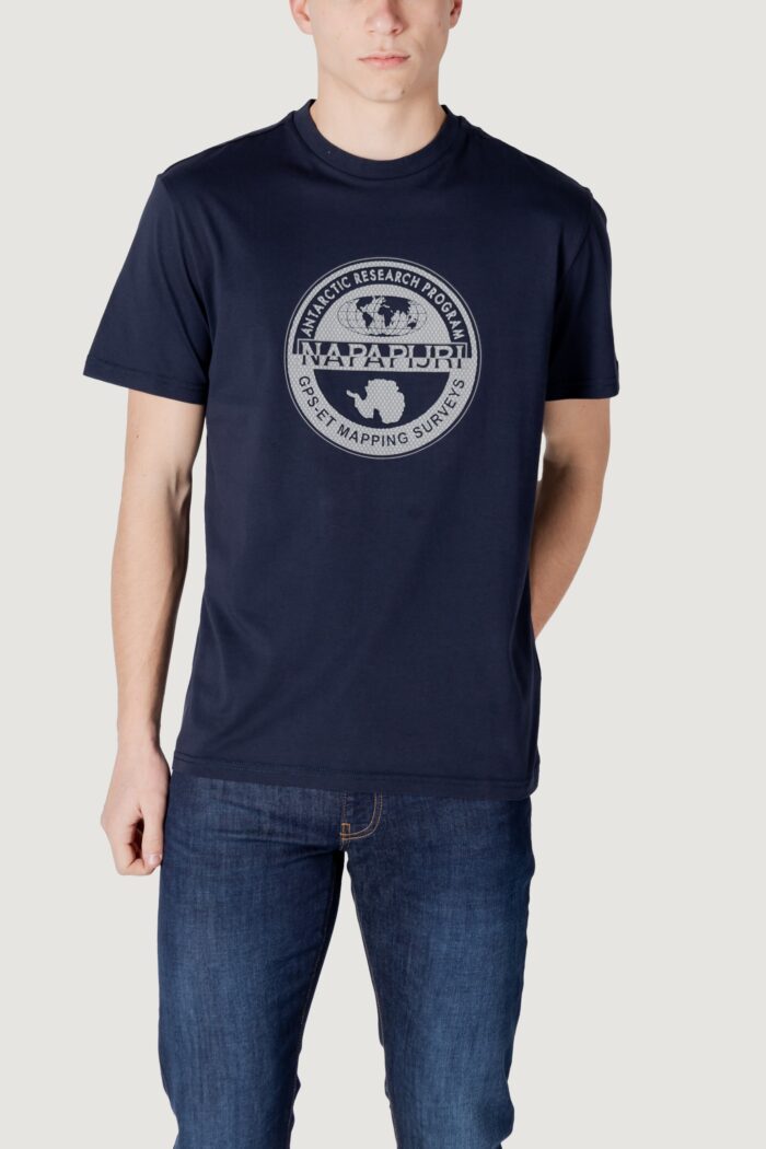 T-shirt Napapijri s-bollo ss 2 Blue scuro
