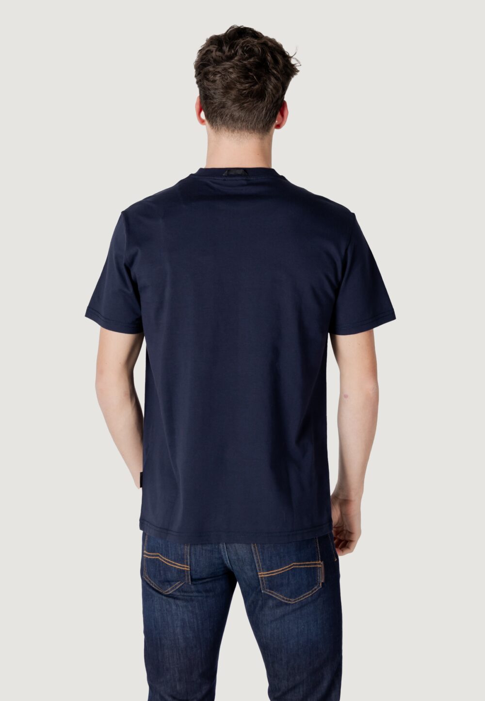 T-shirt Napapijri s-bollo ss 2 Blue scuro - Foto 2
