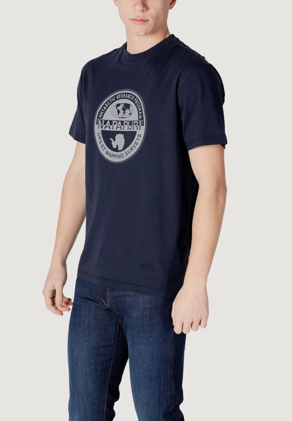T-shirt Napapijri s-bollo ss 2 Blue scuro - Foto 4