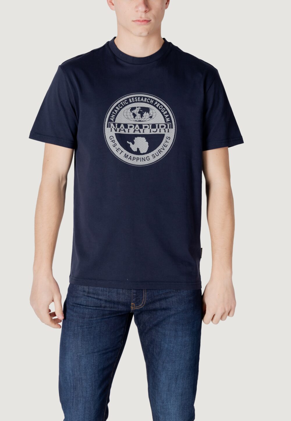 T-shirt Napapijri s-bollo ss 2 Blue scuro - Foto 5
