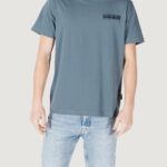 T-shirt Napapijri s-vignoni back ss Grigio Scuro - Foto 1