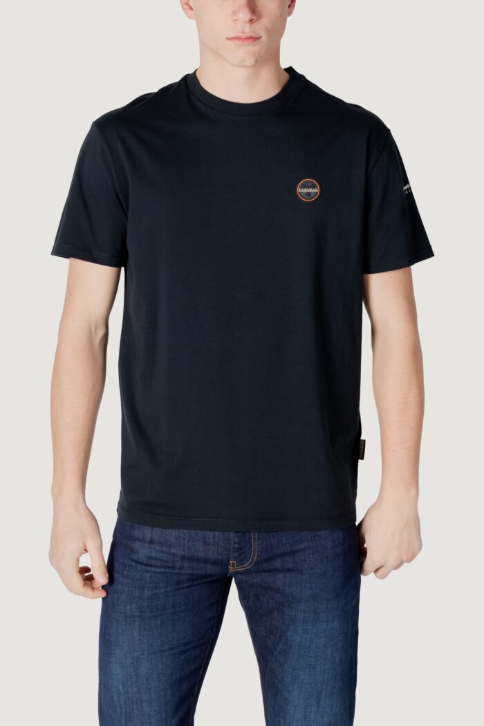 T-shirt Napapijri s-badge ss Nero