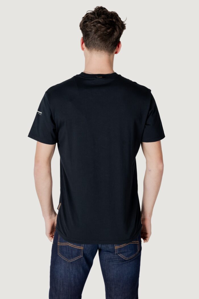 T-shirt Napapijri s-badge ss Nero