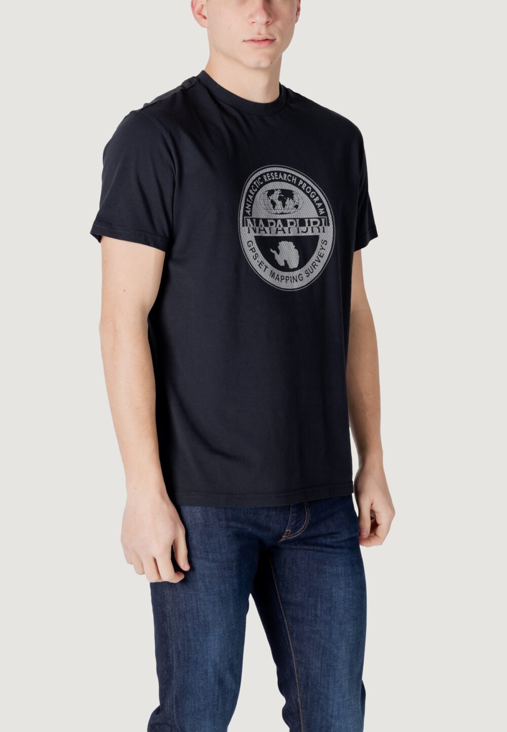 T-shirt Napapijri s-bollo ss 2 Nero - Foto 3