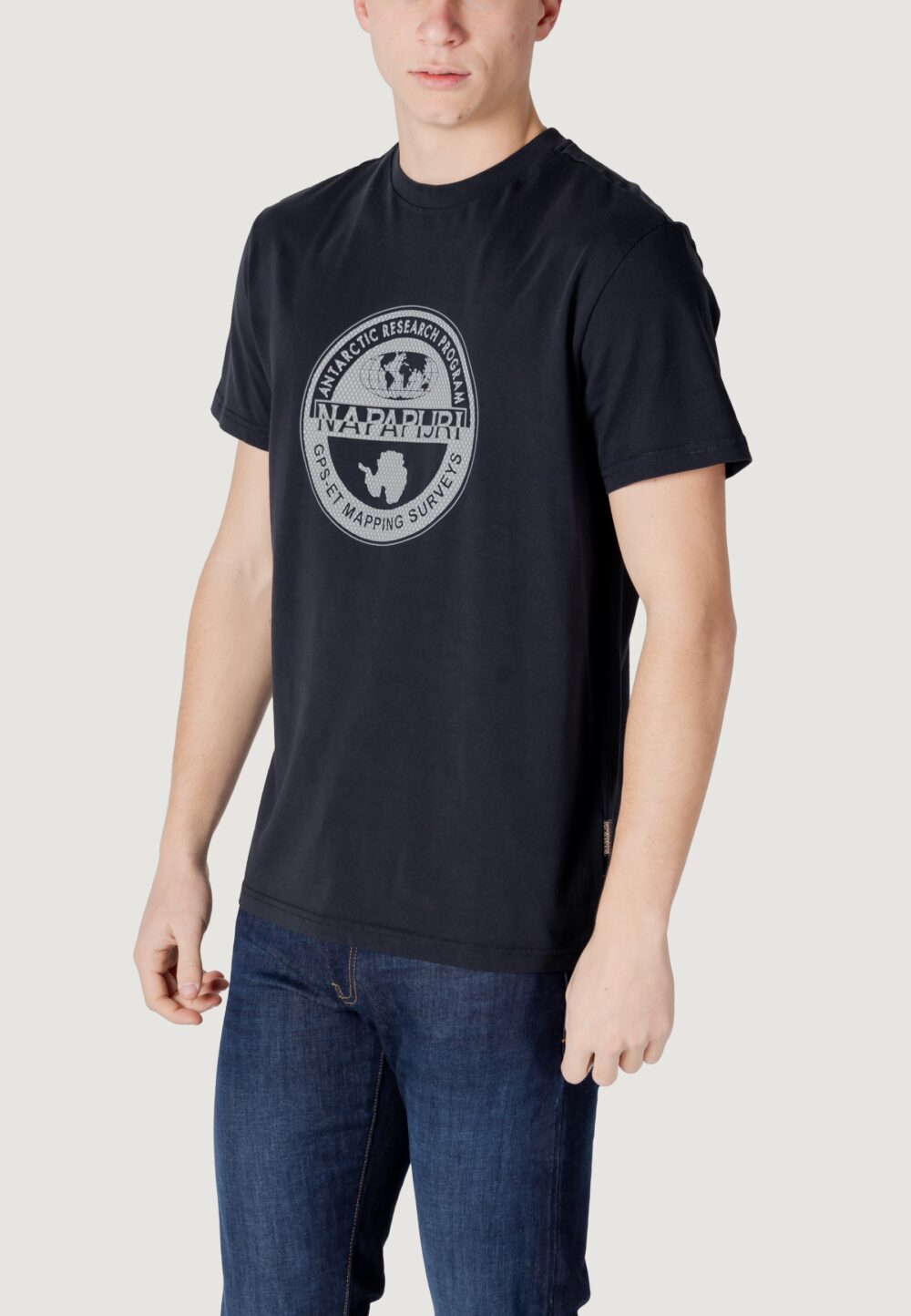 T-shirt Napapijri s-bollo ss 2 Nero - Foto 5