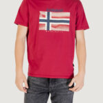 T-shirt Napapijri s-lari ss Rosso - Foto 1