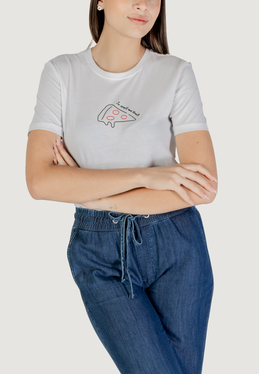 T-shirt Only onlhenny life reg s/s top box jrs Rosso - Foto 1