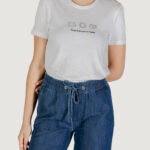 T-shirt Only onlhenny life reg s/s top box jrs Bianco ice - Foto 1