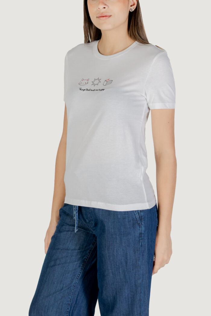 T-shirt Only onlhenny life reg s/s top box jrs Bianco ice