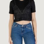 T-shirt Only onlbetsy life s/s o-neck mix top jrs Nero - Foto 1