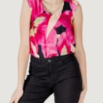 T-shirt Only onlalma life vis s/s elina top aop ptm Rosa - Foto 1