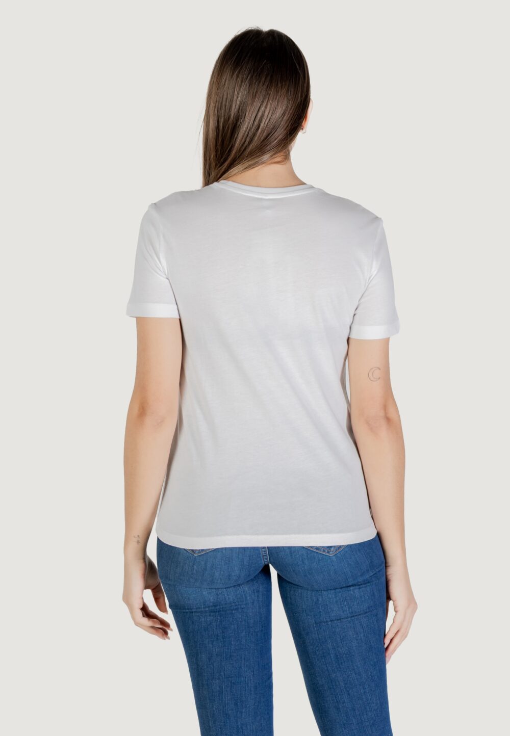 T-shirt Only onlhenny life reg s/s top box jrs Rosa Fluo - Foto 4