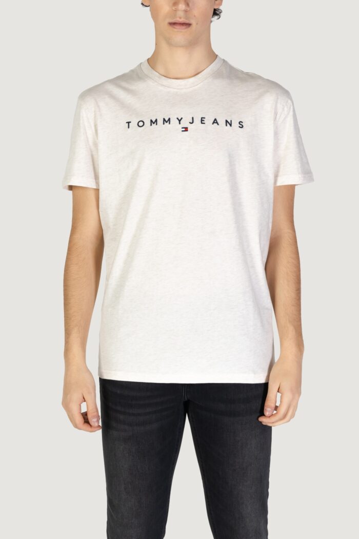 T-shirt Tommy Hilfiger Jeans tjm reg linear logo Beige