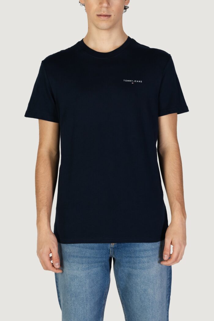 T-shirt Tommy Hilfiger Jeans tjm linear Blu