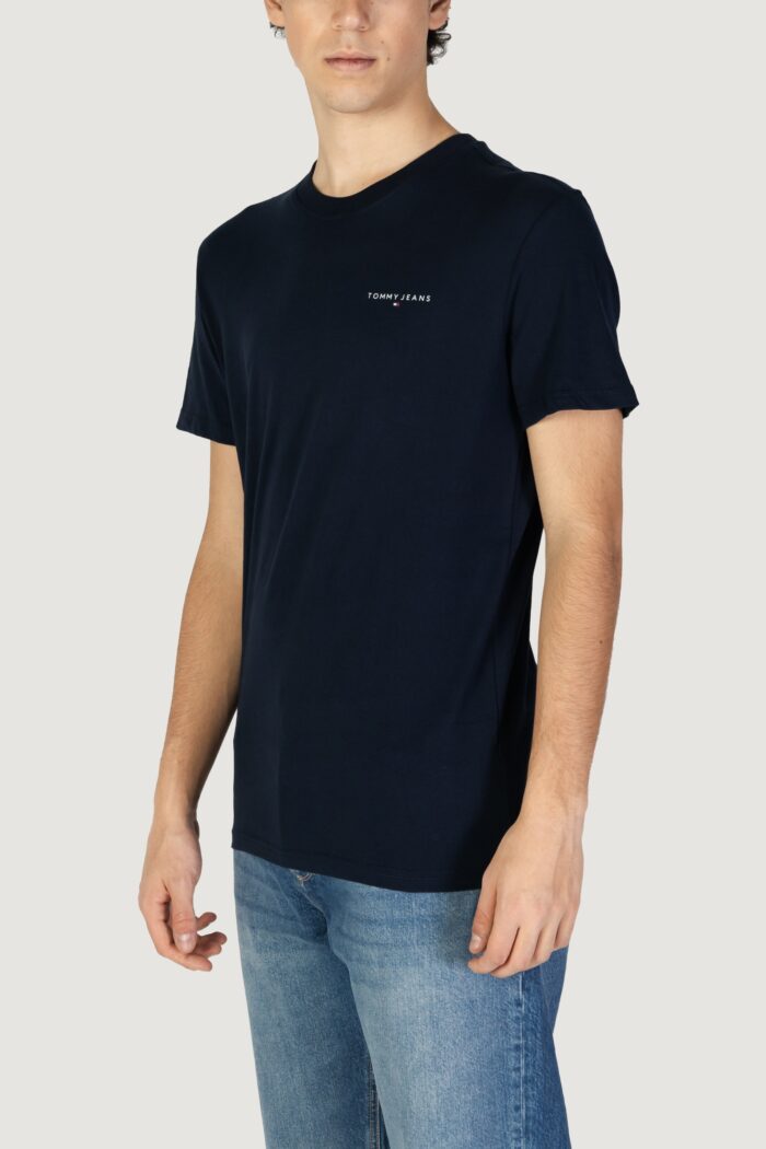 T-shirt Tommy Hilfiger Jeans tjm linear Blu