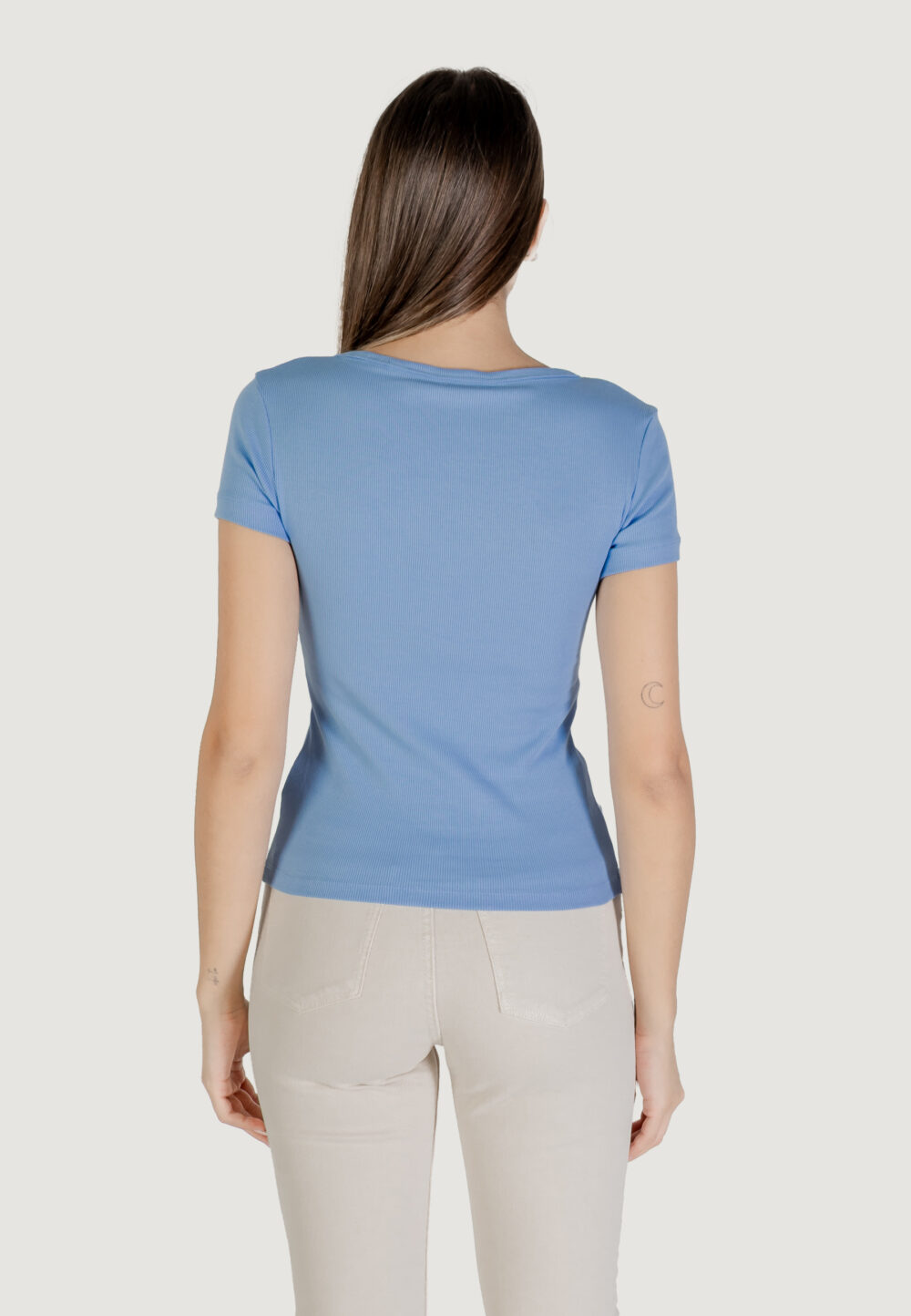 T-shirt Tommy Hilfiger Jeans tjw essential Blu Chiaro - Foto 2