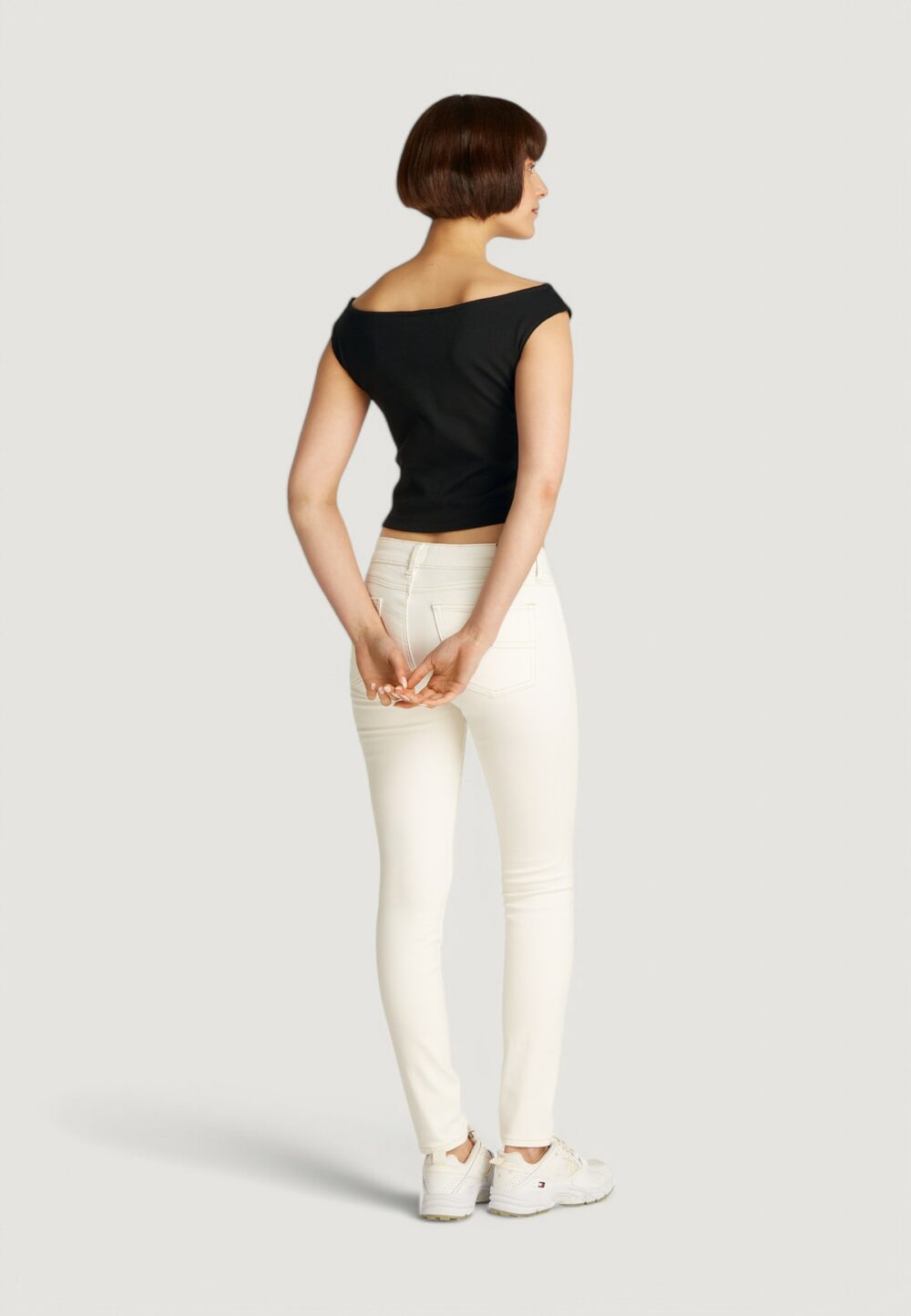 T-shirt Tommy Hilfiger Jeans tjw boat neck top ss Nero - Foto 5