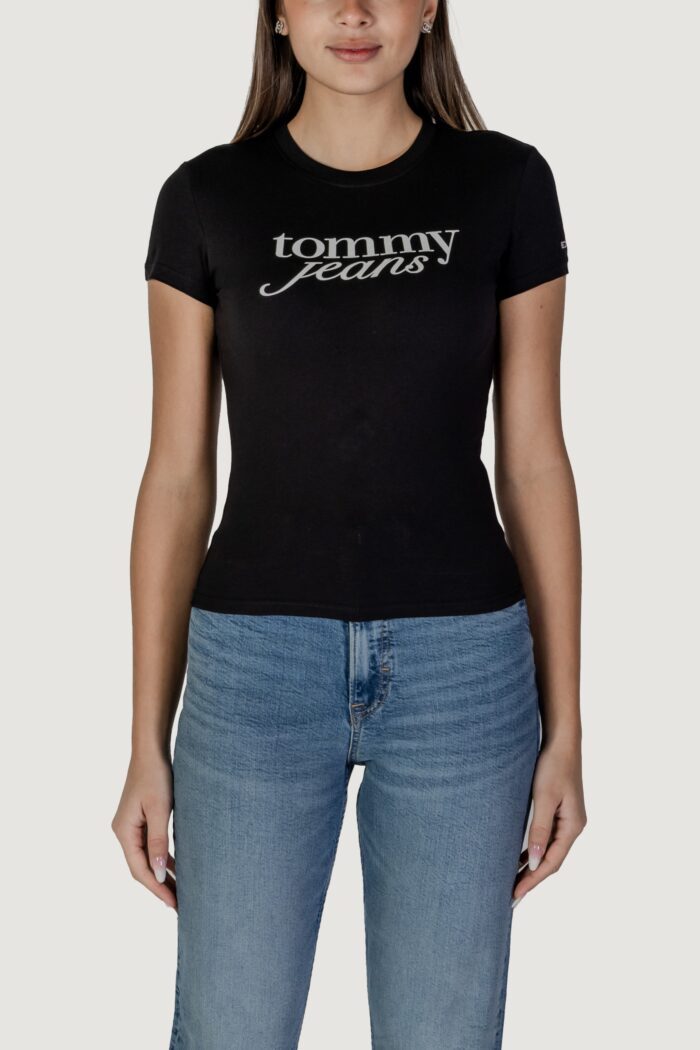 T-shirt Tommy Hilfiger Jeans tjw essential Nero