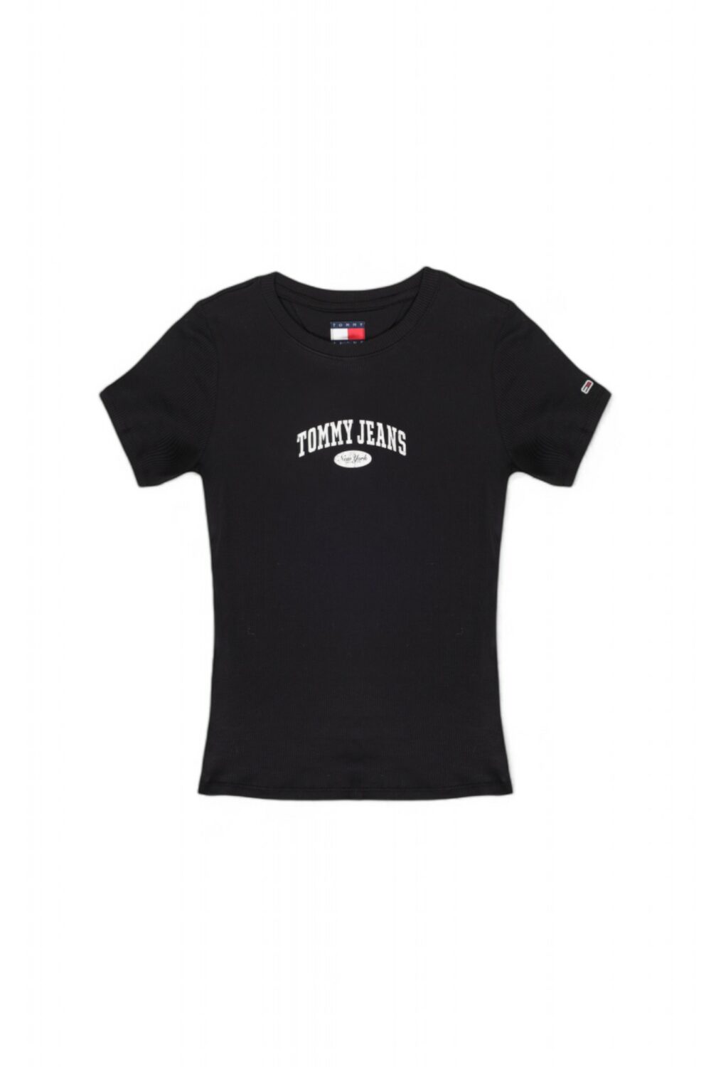 T-shirt Tommy Hilfiger Jeans tjw varsity rib Nero - Foto 5