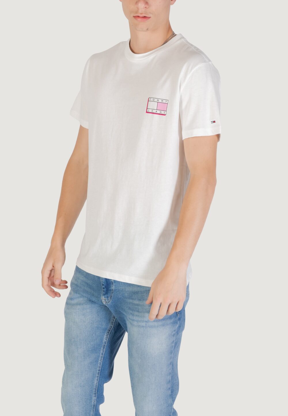 T-shirt Tommy Hilfiger Jeans tjm slim pop color f Panna - Foto 2