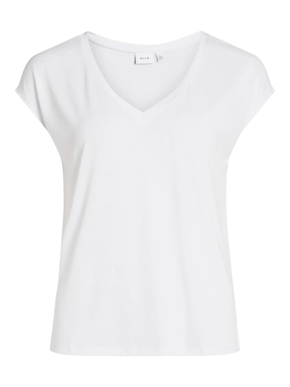 T-shirt Vila Clothes vimodala v-neck s/s su noos Bianco - Foto 4