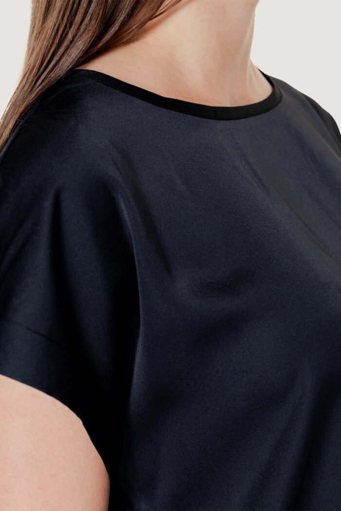 T-shirt Vila Clothes viellette s/s satin top/su – noos Nero