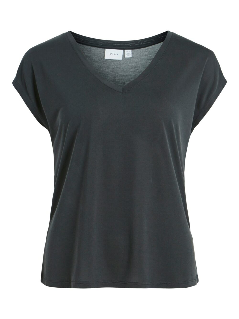 T-shirt Vila Clothes vimodala v-neck s/s su noos Nero - Foto 4