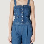 Top ICHI ihbonnies to Blue Denim Scuro - Foto 1