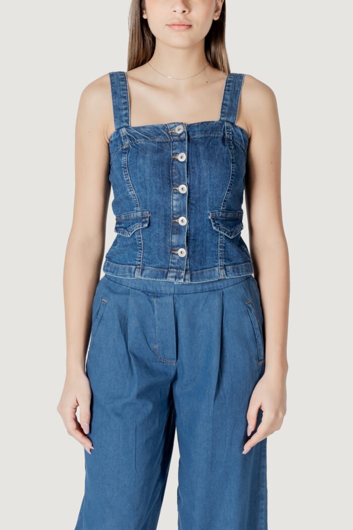 Top ICHI ihbonnies to Blue Denim Scuro