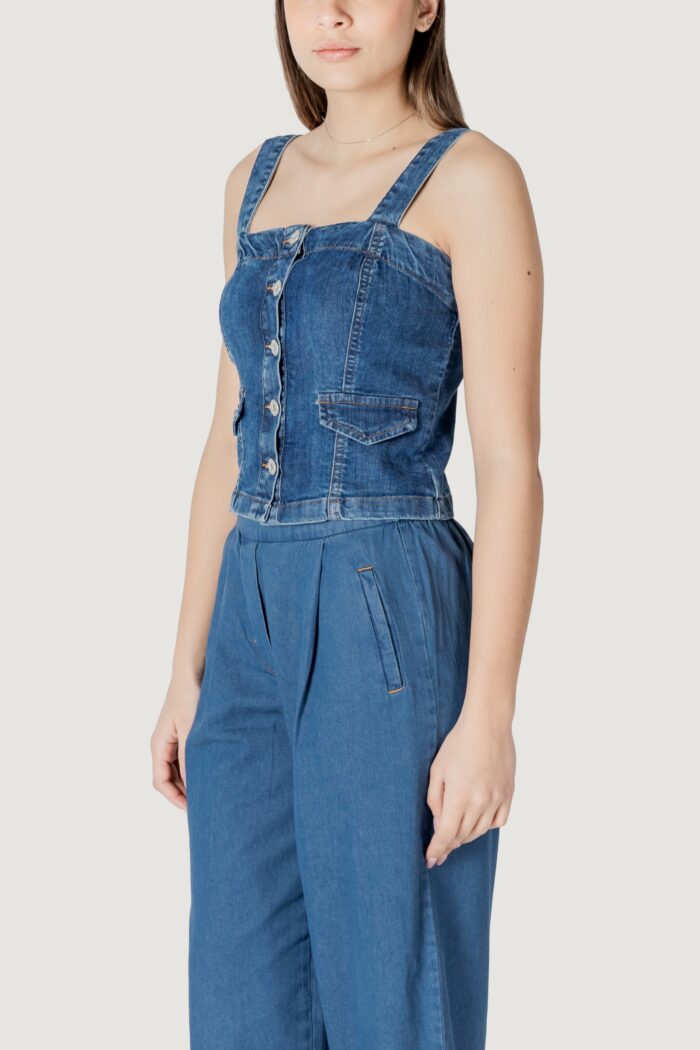 Top ICHI ihbonnies to Blue Denim Scuro