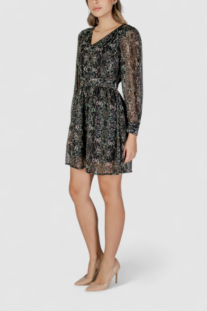 Vestito corto Only onlsonia life l/s v-neck dress ptm Nero