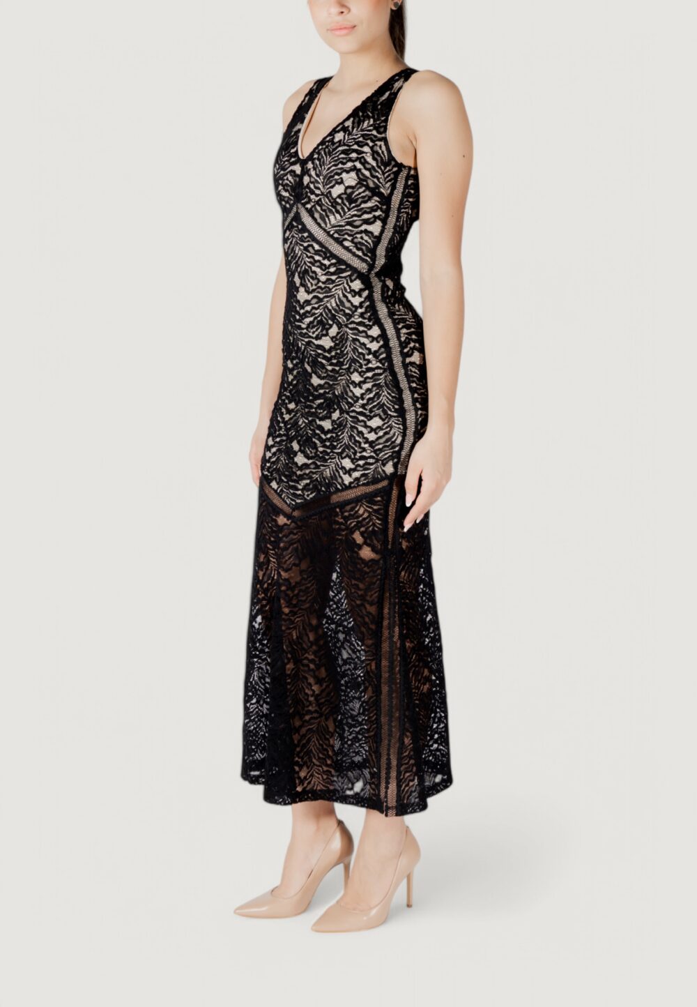 Vestito lungo Guess christel lace Nero - Foto 3