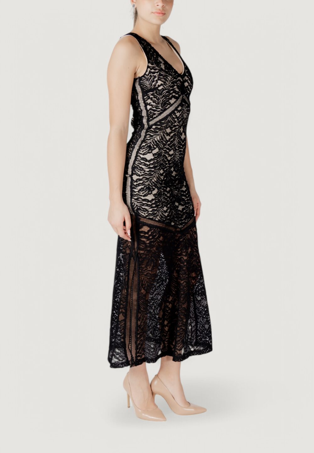 Vestito lungo Guess christel lace Nero - Foto 4