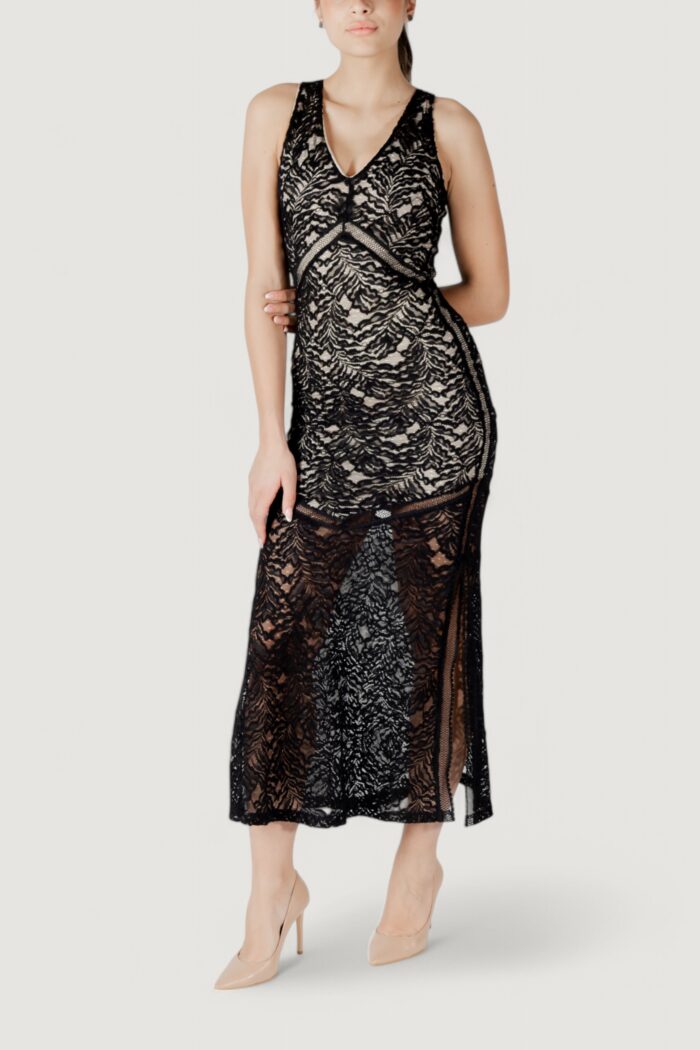 Vestito lungo Guess christel lace Nero