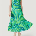 Vestito lungo Only onlalma life vis strap long dress aop Verde - Foto 1